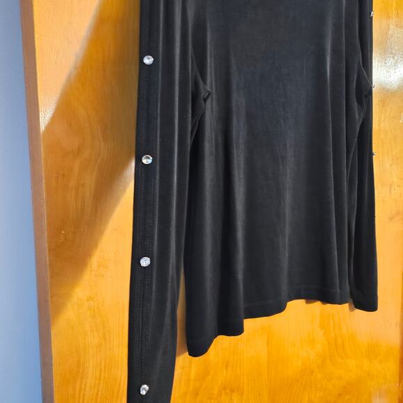 Chico's Travelers Women's Black Blouse Size 3 - Picture 3 of 7